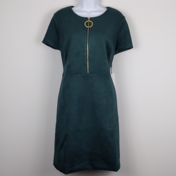 calvin klein hunter green dress